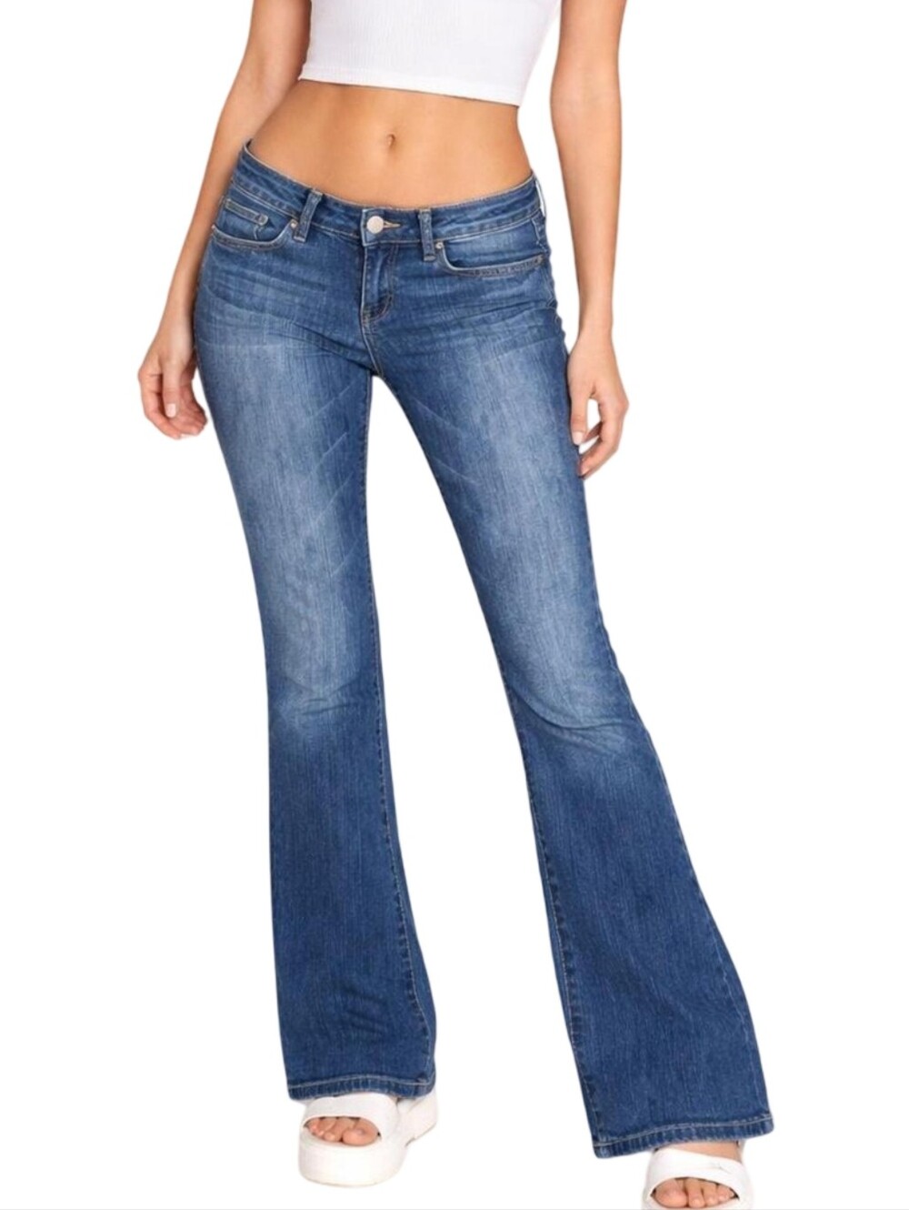 🔥 AEROPOSTALE VINTAGE HAILEY Ultra Low Rise Flare Jeans Size 0 Regular Y2K 2012